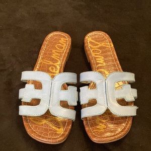 Sam Edelman slides in light blue